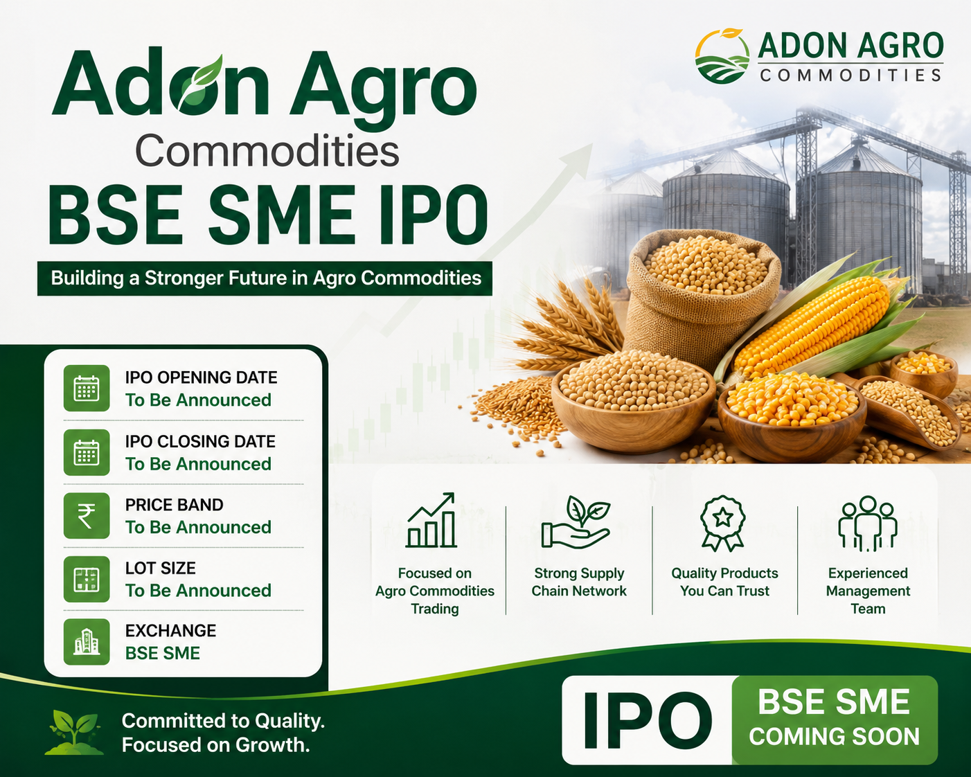 Adon Agro Commodities BSE SME IPO