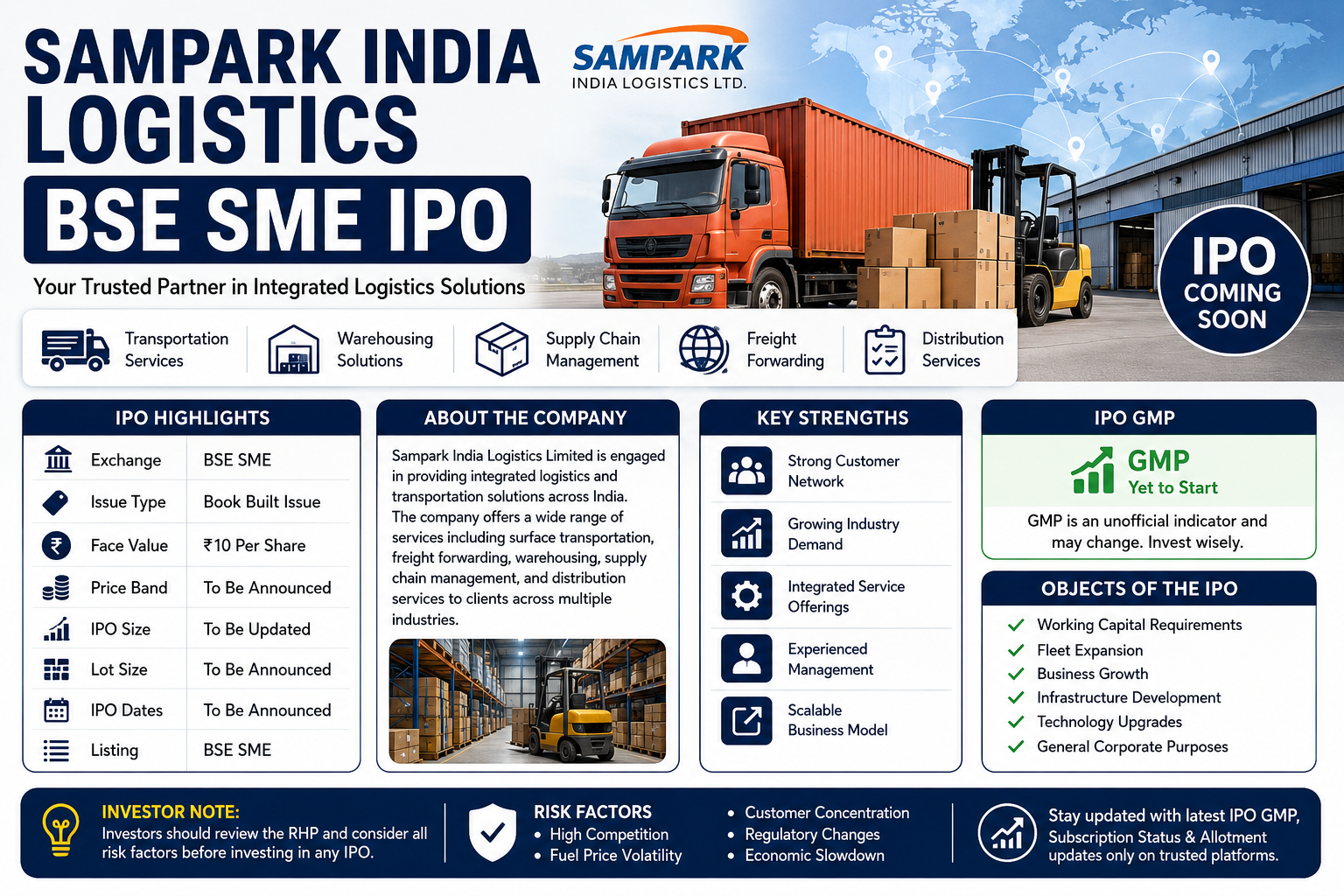 Sampark India Logistics BSE SME IPO