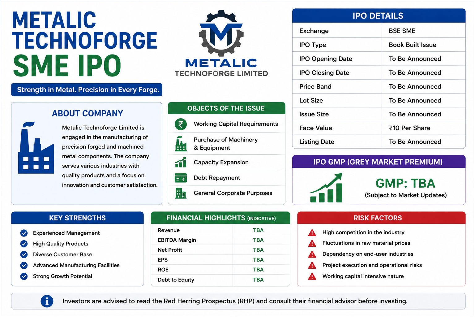 Metalic Technoforge SME IPO
