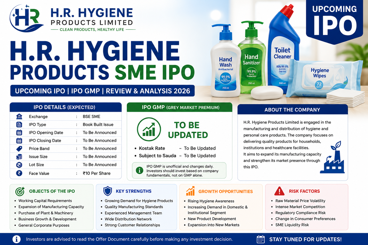 H.R. Hygiene IPO